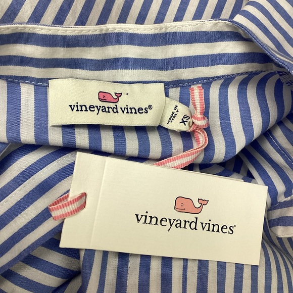 NWT Vineyard Vines Stripe Drop Long Sleeve Woven Top NWT - Picture 7 of 11